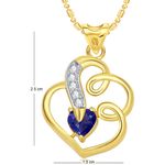 Buy Srikara Alloy Gold Plated CZ/AD Splendid Heart Valentine Fashion Jewelry Pendant - SKP1698G - Purplle