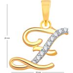 Buy Srikara Alloy Gold Plated CZ / AD Fashion Jewellery Pendant with Chain - SKP1119G - Purplle