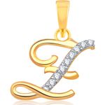 Buy Srikara Alloy Gold Plated CZ / AD Fashion Jewellery Pendant with Chain - SKP1119G - Purplle