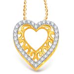 Buy Srikara Alloy Gold Plated CZ/AD Superb Heart Valentine Fashion Jewelry Pendant - SKP1931G - Purplle