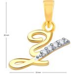 Buy Srikara Alloy Gold Plated CZ / AD Fashion Jewellery Pendant with Chain - SKP1118G - Purplle