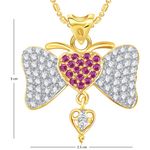 Buy Srikara Alloy Gold Plated CZ Excellent Butterfly Fashion Jewelry Pendant Chain - SKP1792G - Purplle