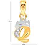 Buy Srikara Alloy Gold Plated CZ/AD Initial Letter Q Fashion Jewellery Pendant Chain - SKP1541G - Purplle