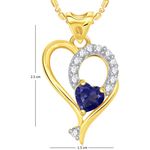 Buy Srikara Alloy Gold Plated CZ Exclusive Heart Valentine Fashion Jewellery Pendant - SKP1781G - Purplle
