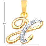 Buy Srikara Alloy Gold Plated CZ / AD Fashion Jewellery Pendant with Chain - SKP1117G - Purplle