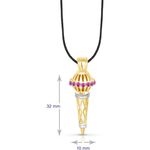 Buy Srikara Alloy Gold Plated CZ/AD Bajrangi Bhaijaan Fashion Jewelry Pendant Chain - SKP1448G - Purplle