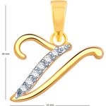 Buy Srikara Alloy Gold Plated CZ / AD Fashion Jewellery Pendant with Chain - SKP1115G - Purplle