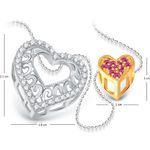 Buy Srikara Alloy Gold Plated Heart Valentine Detachable Jewelry Pendant Set Chain - SKDP1004G - Purplle