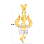 Buy Srikara Alloy Gold Plated CZ / AD Fashion Jewellery Pendant with Chain - SKP1559GA - Purplle