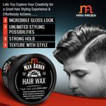 Buy Man Arden Hair Wax Shine - Styling with Strong Hold & Gloss Finish (50 g) - Purplle