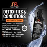 Buy Man Arden Activated Charcoal Cream Conditioner, Charged with Menthol (200 ml) - Deep Conditioner for Damaged & Dry Hair, Nourishes Scalp, Removes Residue Buildup - Purplle