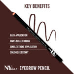Buy NY Bae Brow-klyn Bridge Eye Brow Pencil| Brown| For Fuller Brows| Smudge Free (1.4 g) - Purplle
