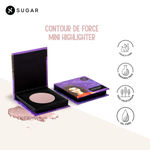 Buy SUGAR Cosmetics Contour De Force Mini Highlighter - 04 Royal Rose (Rosey Taupe) Lightweight, Easily Blendable, Illuminating Bronzer, Matte Finish - Purplle