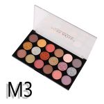 Buy Miss Rose 12 Color Eyeshadow & 6 Color Glitter Palette 7001-82 M3 - Purplle