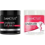 Buy SANCTUS Underarm Whitening Treatment Kit For Women (Underarm Whitening Cream - 100 g & Underarm Exfoliator - 100 g) - Purplle