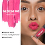 Buy SUGAR Cosmetics - Smudge Me Not - Liquid Lipstick - 44 Preach Peach (Peach Pink) - 4.5 ml - Ultra Matte Liquid Lipstick, Transferproof and Waterproof, Lasts Up to 12 hours - Purplle