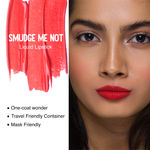 Buy Smudge Me Not Liquid Lipstick - 46 Rad Red (Orange Toned Red) - Purplle