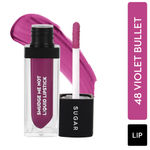 Buy SUGAR Cosmetics Smudge Me Not Liquid Lipsticks for Women | Transferproof & Waterproof | Lasts 12+ Hours | Matte Lipstick | 4.5ml - 48 Violet Bullet (Violet Red) - Purplle
