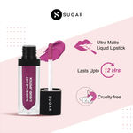 Buy SUGAR Cosmetics Smudge Me Not Liquid Lipsticks for Women | Transferproof & Waterproof | Lasts 12+ Hours | Matte Lipstick | 4.5ml - 48 Violet Bullet (Violet Red) - Purplle