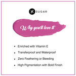 Buy SUGAR Cosmetics Smudge Me Not Liquid Lipsticks for Women | Transferproof & Waterproof | Lasts 12+ Hours | Matte Lipstick | 4.5ml - 48 Violet Bullet (Violet Red) - Purplle