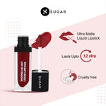 Buy SUGAR Cosmetics - Smudge Me Not - Liquid Lipstick - 52 Modern Auburn (Flamenco Red / Deep Red with Blue Undertone) - 4.5 ml - Ultra Matte Liquid Lipstick, Transferproof and Waterproof, Lasts Up to 12 hours - Purplle