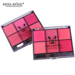 Buy Miss Rose Professional Make-Up 6 Color Blusher (7004-086Y-02) (35 g) - Purplle