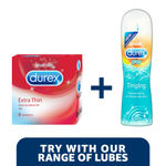 Buy Durex Condoms, Extra Thin- 3s - Purplle