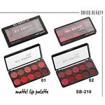 Buy Swiss Beauty All About Lips Matte Lip Palette (10 g) (SB-210-02) - Purplle