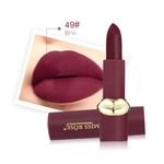 Buy Miss Rose Professional Make-Up Matte Fashion Lipstick Color 49 (7301-004B49) (3.4 g) - Purplle