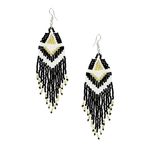 Buy Crunchy Fashion Gold Plated Fancy Blue Multi colour bohemian Beadded Tassel Earring - Purplle