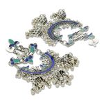 Buy Crunchy Fashion Oxidised Silver Bohemian Jhumki Earring - Purplle