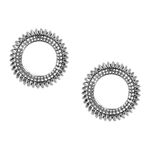 Buy Crunchy Fashion Tribal Oxidised Silver Bohemian Stud - Purplle