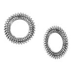 Buy Crunchy Fashion Tribal Oxidised Silver Bohemian Stud - Purplle
