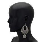 Buy Crunchy Fashion Oxidised Silver Bohemian jhumka Earring - Purplle