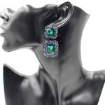 Buy Crunchy Fashion Alloy Green Crystal Dangle Earring - Purplle