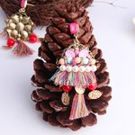 Buy Crunchy Fashion Colorful Brass Bohemian Tassel Earrings - Purplle