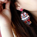 Buy Crunchy Fashion Colorful Brass Bohemian Tassel Earrings - Purplle