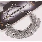 Buy Crunchy Fashion Oxidised Silver-Toned Afghan Necklace - Purplle