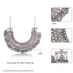 Buy Crunchy Fashion Oxidised Silver-Toned Afghan Necklace - Purplle