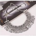 Buy Crunchy Fashion Oxidised Silver-Toned Afghan Necklace - Purplle