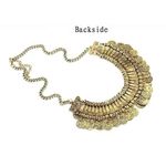 Buy Crunchy Fashion Oxidised Golden-Toned Afghan Necklace - Purplle