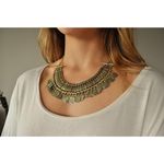 Buy Crunchy Fashion Oxidised Golden-Toned Afghan Necklace - Purplle