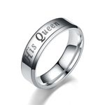 Buy Crunchy Fashion 2PCS Her King His Queen Couples Rings - Purplle