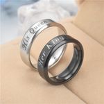 Buy Crunchy Fashion 2PCS Her King His Queen Couples Rings - Purplle