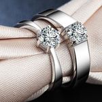 Buy Crunchy Fashion 2PCS Couples Rings Stainless Steel Ring - Purplle