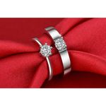 Buy Crunchy Fashion 2PCS Couples Rings Stainless Steel Ring - Purplle