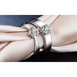 Buy Crunchy Fashion 2PCS Couples Rings Stainless Steel Ring - Purplle