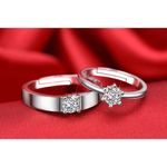 Buy Crunchy Fashion 2PCS Couples Rings Stainless Steel Ring - Purplle