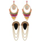 Buy Crunchy Fashion Boho Beaded Party Girl Black Earrings - Purplle