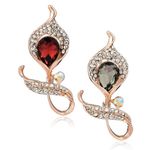 Buy Crunchy Fashion Crystal Unisex Brooch/Lapel Pin Combo - Purplle